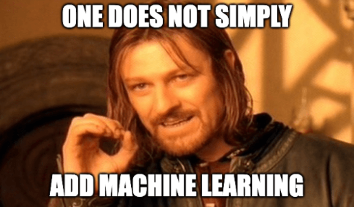 one does not simply add machine learning meme